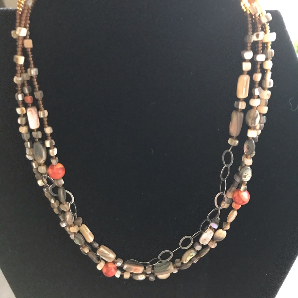 SILPADA Sterling Silver Abalone Shell Necklace